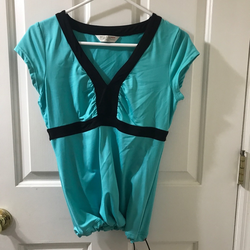 Boston Proper Sport Workout Drawstring Top - Picture 5 of 5